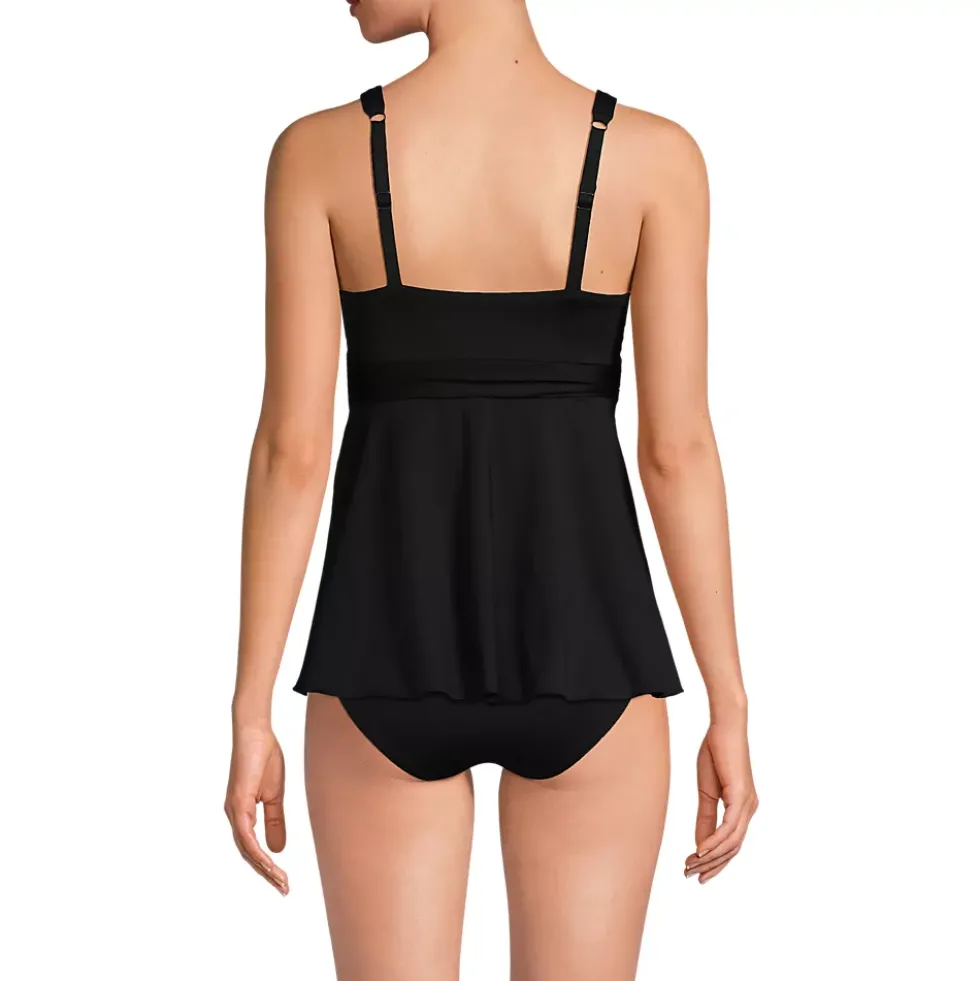 Women's Sweetheart Belted Flutter Tankini