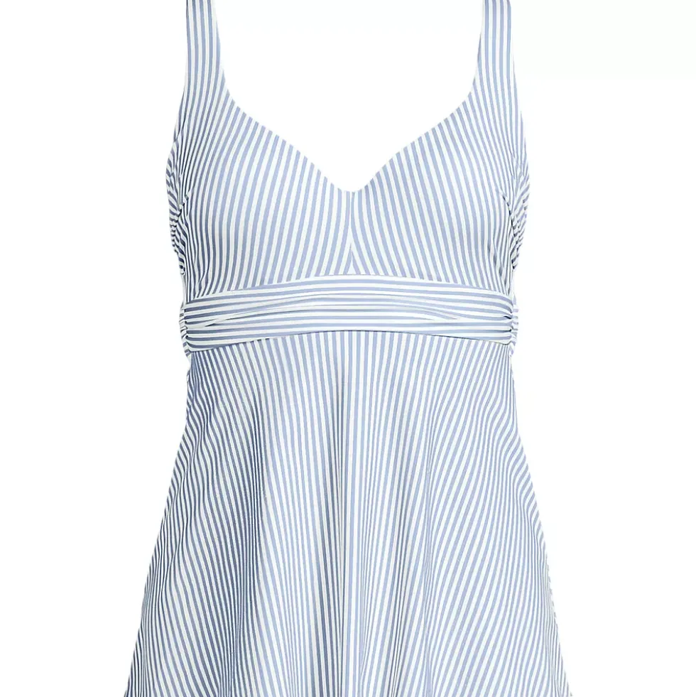 Women's Sweetheart Belted Flutter Tankini