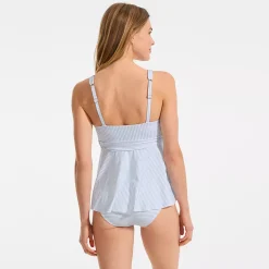 Women's Sweetheart Belted Flutter Tankini