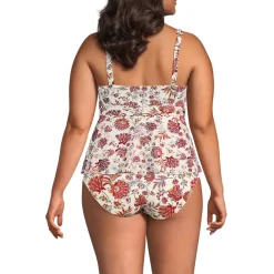 Women's Sweetheart Belted Flutter Tankini