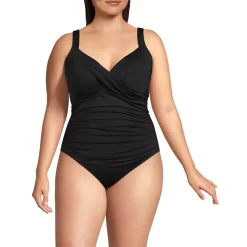Women's Sweetheart Underwire Wrap One Piece Swimsuit