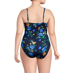 Women's Sweetheart Underwire Wrap One Piece Swimsuit