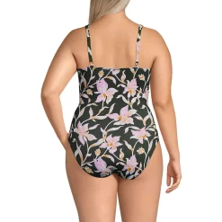 Women's Sweetheart Underwire Wrap One Piece Swimsuit