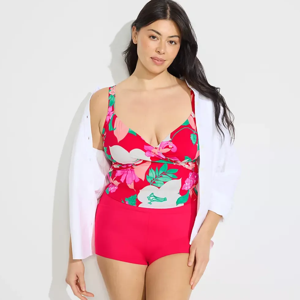 Women's Sweetheart Wrap Midkini Top