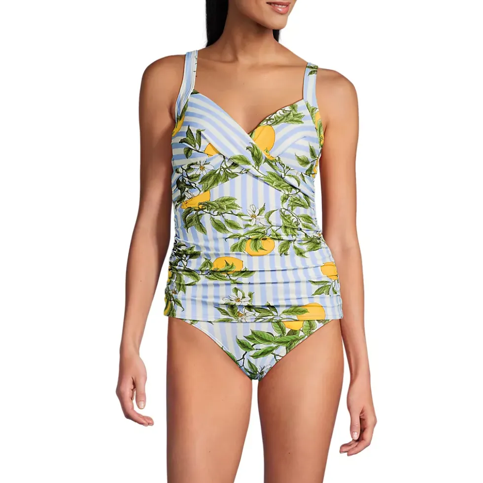 Women's Sweetheart Wrap Underwire Tankini Top