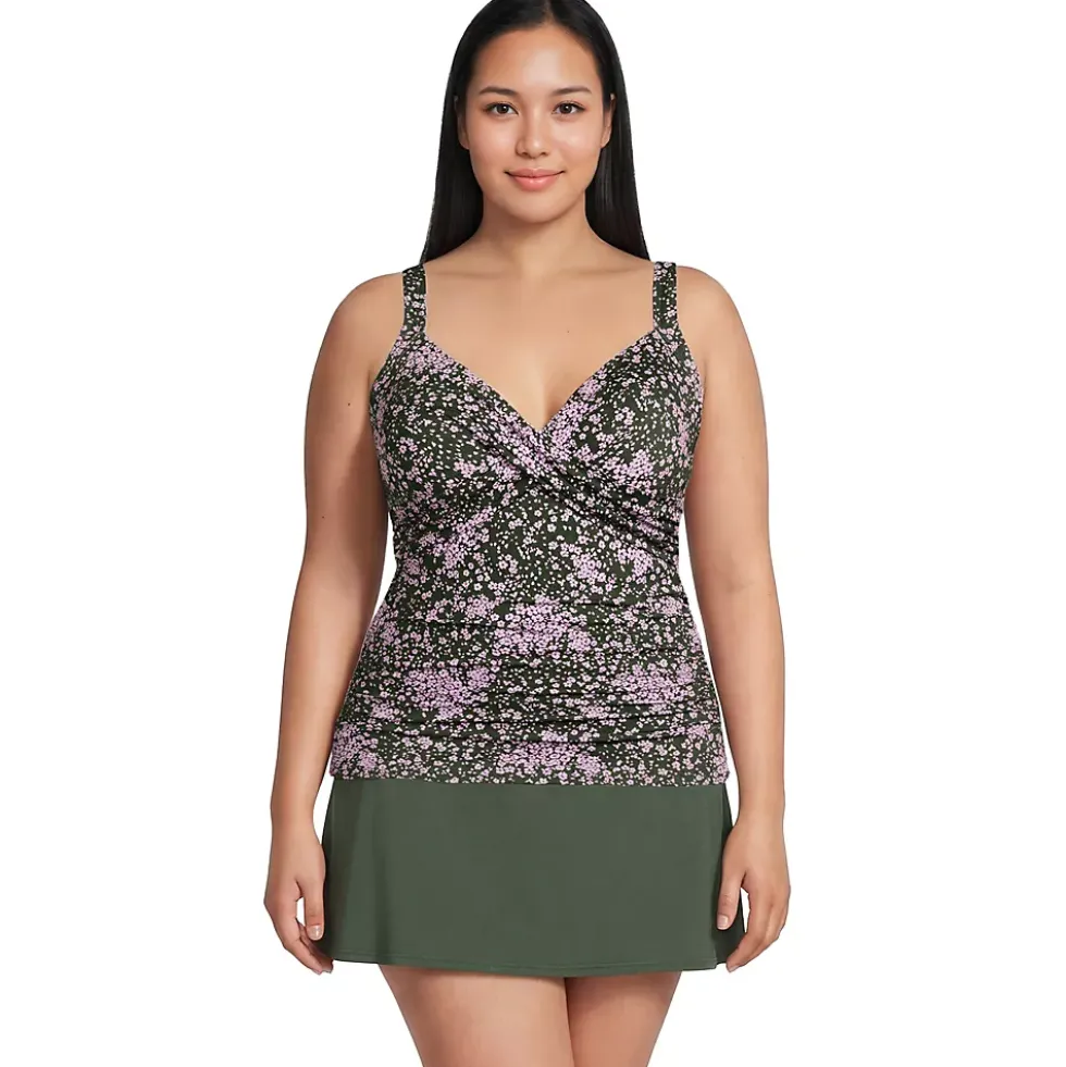 Women's Sweetheart Wrap Underwire Tankini Top