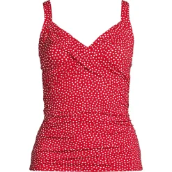Women's Sweetheart Wrap Underwire Tankini Top