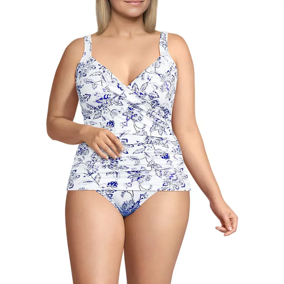 Women's Sweetheart Wrap Underwire Tankini Top