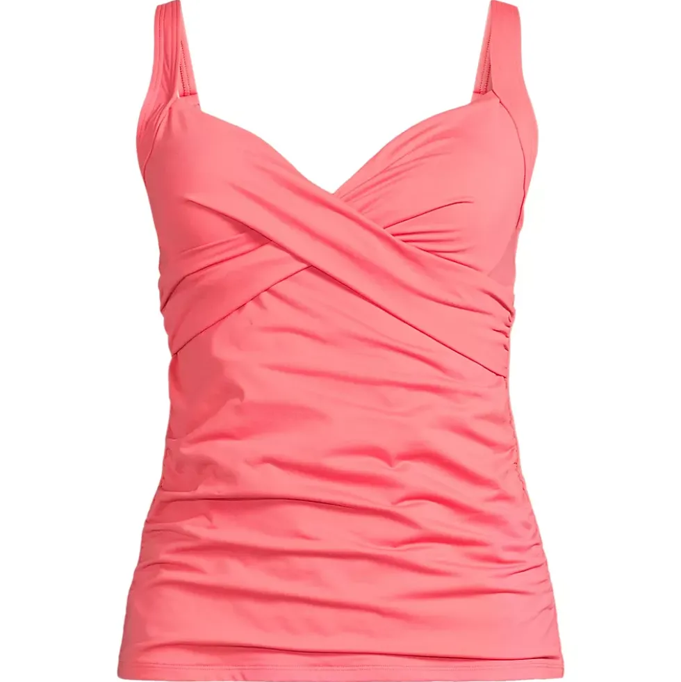 Women's Sweetheart Wrap Underwire Tankini Top
