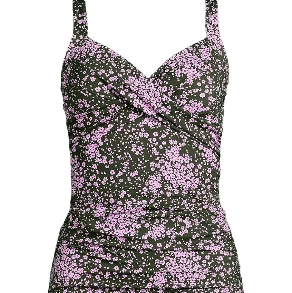 Women's Sweetheart Wrap Underwire Tankini Top