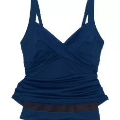 Women's Sweetheart Wrap Underwire Tankini Top
