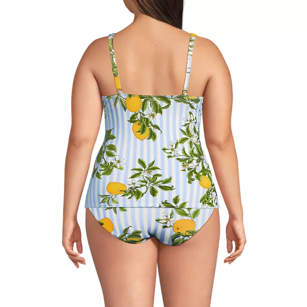 Women's Sweetheart Wrap Underwire Tankini Top