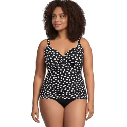 Women's Sweetheart Wrap Underwire Tankini Top