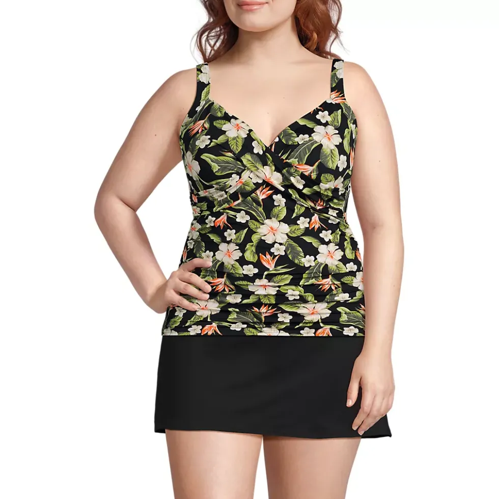Women's Sweetheart Wrap Underwire Tankini Top