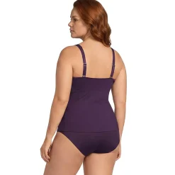 Women's Sweetheart Wrap Underwire Tankini Top