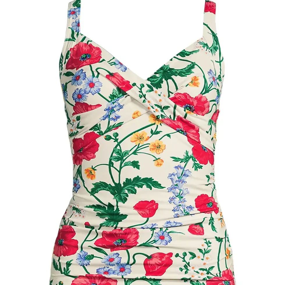 Women's Sweetheart Wrap Underwire Tankini Top