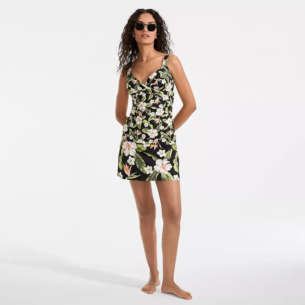 Women's Sweetheart Wrap Underwire Tankini Top
