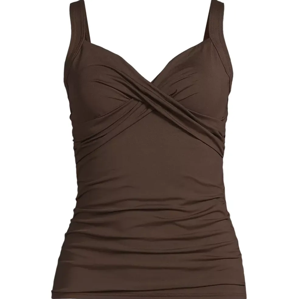 Women's Sweetheart Wrap Underwire Tankini Top