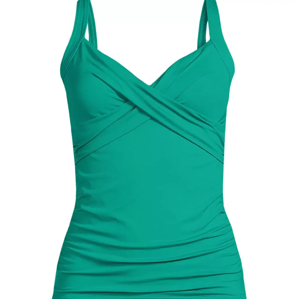 Women's Sweetheart Wrap Underwire Tankini Top