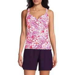 Women's Sweetheart Wrap Underwire Tankini Top