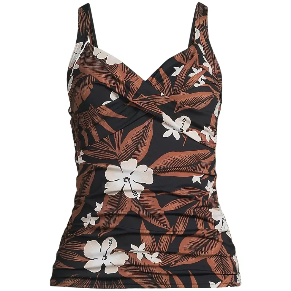 Women's Sweetheart Wrap Underwire Tankini Top