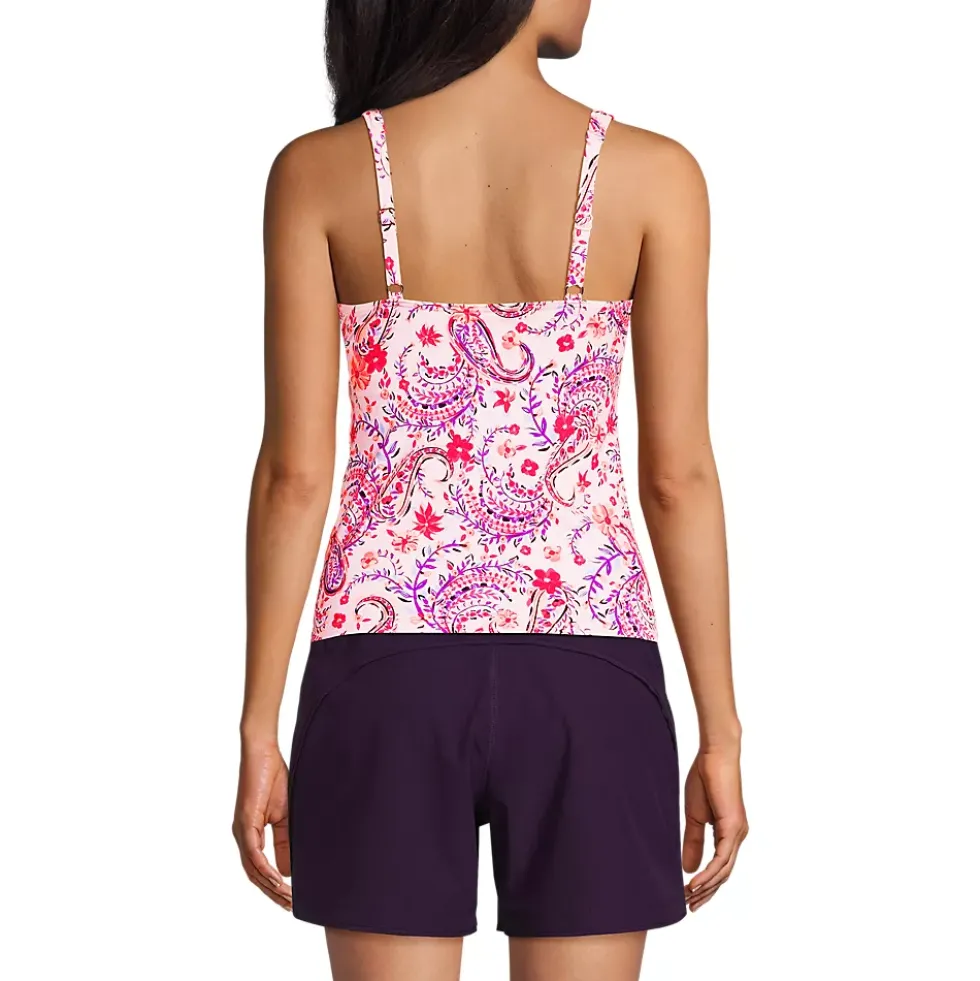 Women's Sweetheart Wrap Underwire Tankini Top