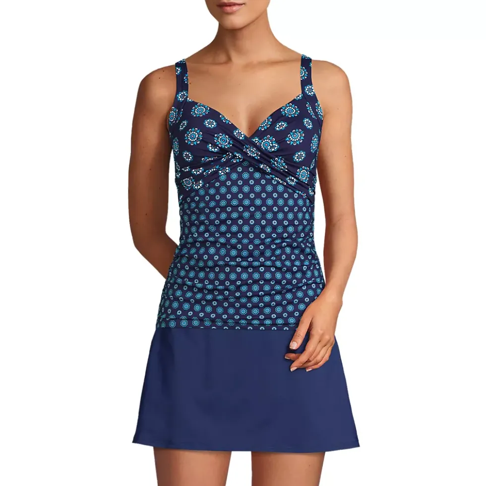 Women's Sweetheart Wrap Underwire Tankini Top