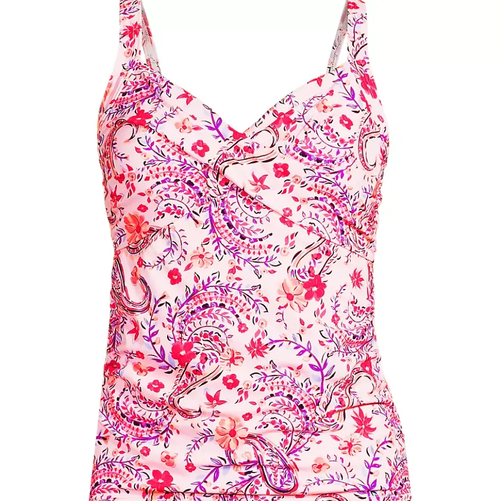 Women's Sweetheart Wrap Underwire Tankini Top