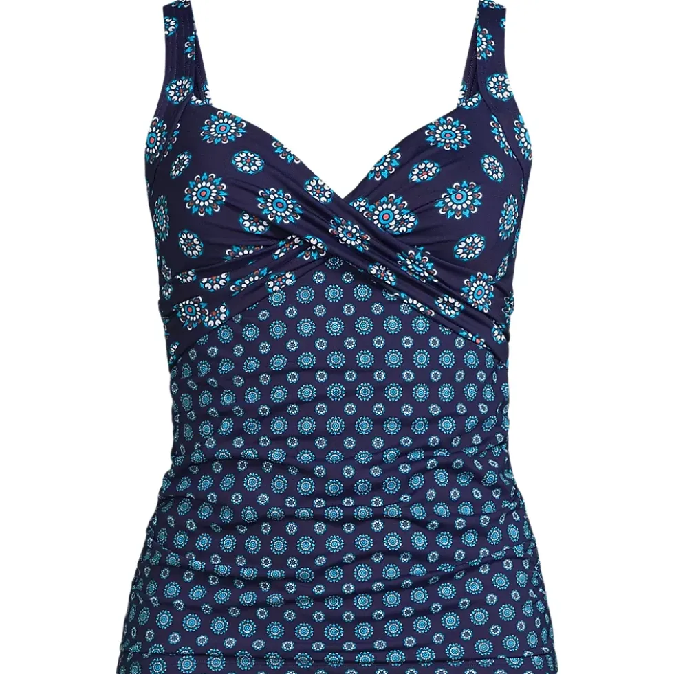 Women's Sweetheart Wrap Underwire Tankini Top