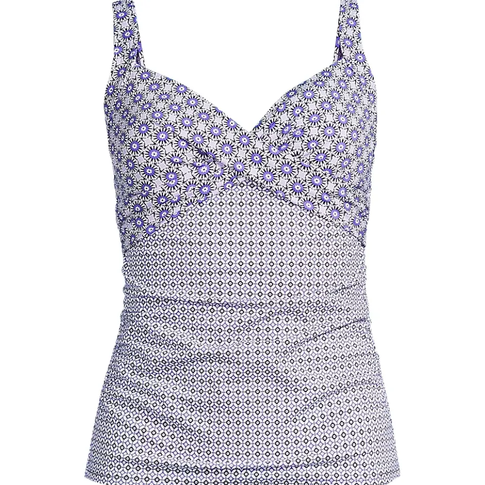 Women's Sweetheart Wrap Underwire Tankini Top