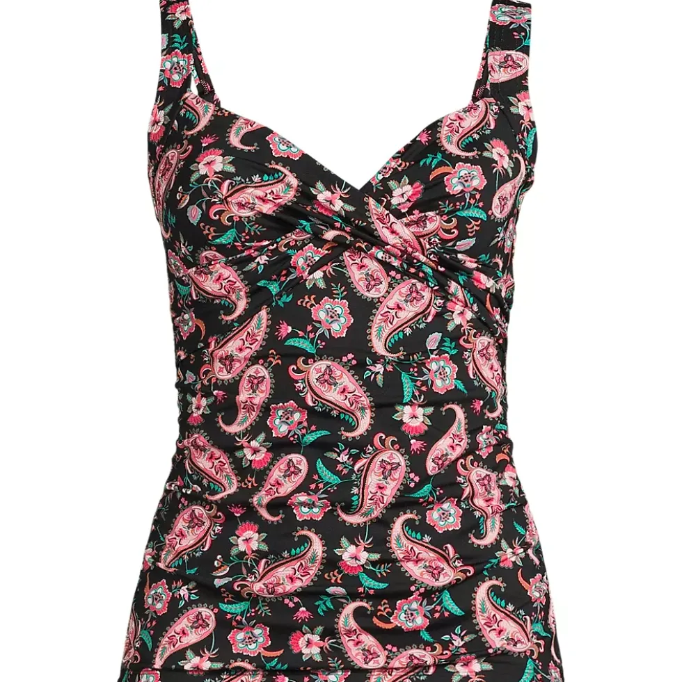 Women's Sweetheart Wrap Underwire Tankini Top