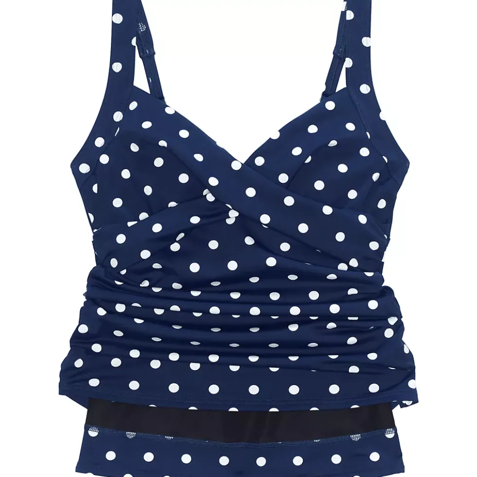 Women's Sweetheart Wrap Underwire Tankini Top