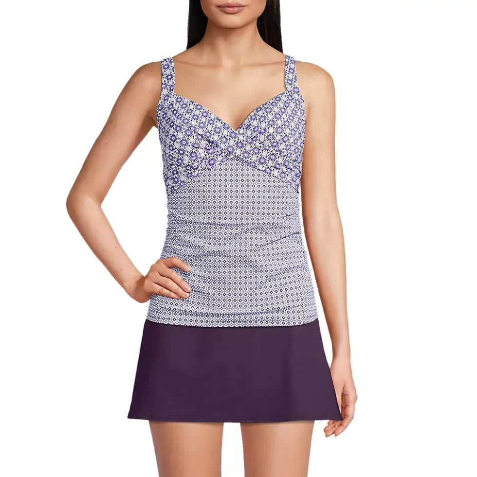 Women's Sweetheart Wrap Underwire Tankini Top