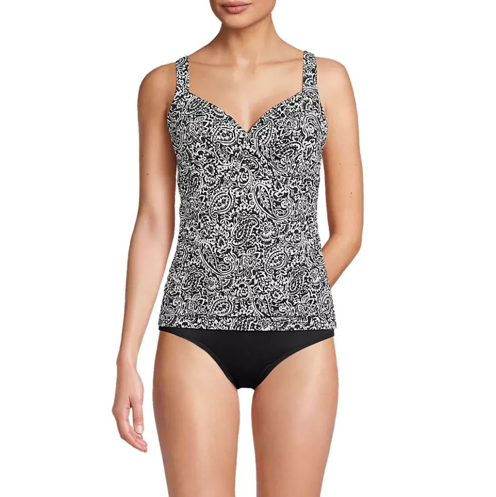 Women's Sweetheart Wrap Underwire Tankini Top