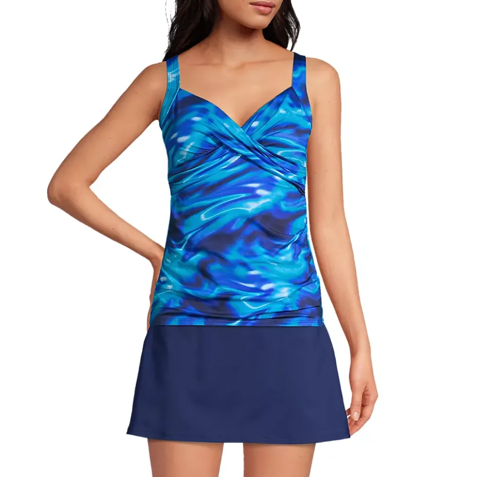 Women's Sweetheart Wrap Underwire Tankini Top