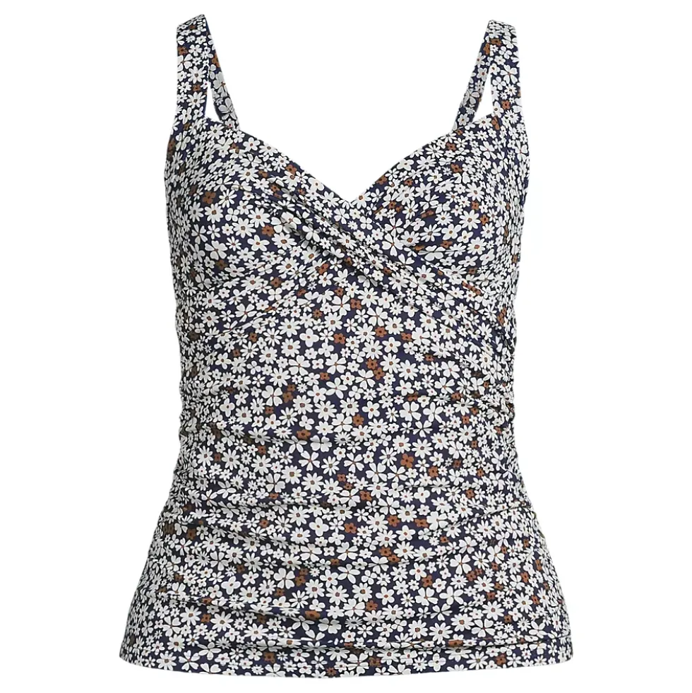 Women's Sweetheart Wrap Underwire Tankini Top