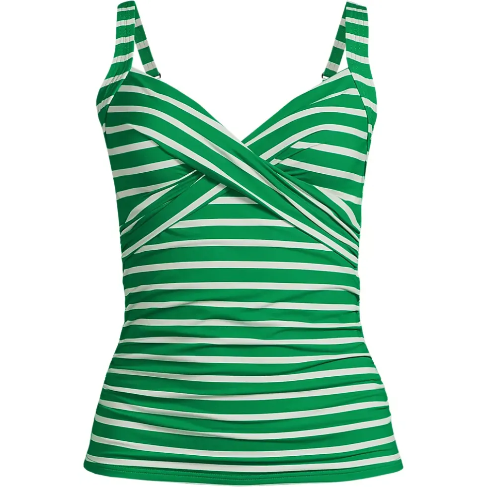 Women's Sweetheart Wrap Underwire Tankini Top