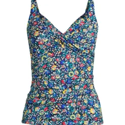 Women's Sweetheart Wrap Underwire Tankini Top