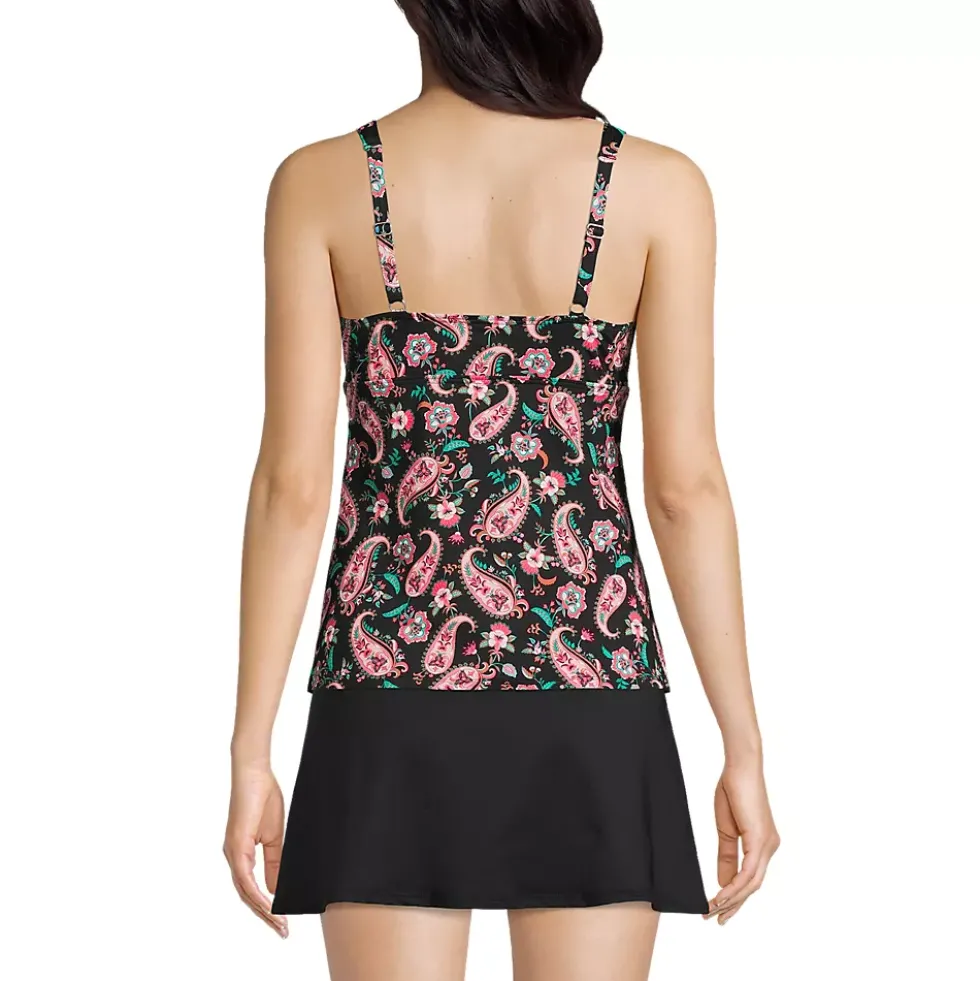 Women's Sweetheart Wrap Underwire Tankini Top