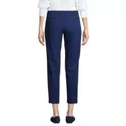 Women's Tall Mid Rise Pull On Chino Crop Pants