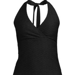 Women's Texture Halter Tankini Swimsuit Top