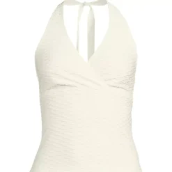 Women's Texture Halter Tankini Swimsuit Top