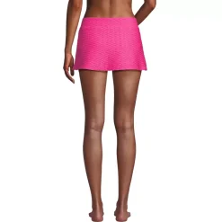 Women's Texture Mini Swim Skirt Swim Bottoms