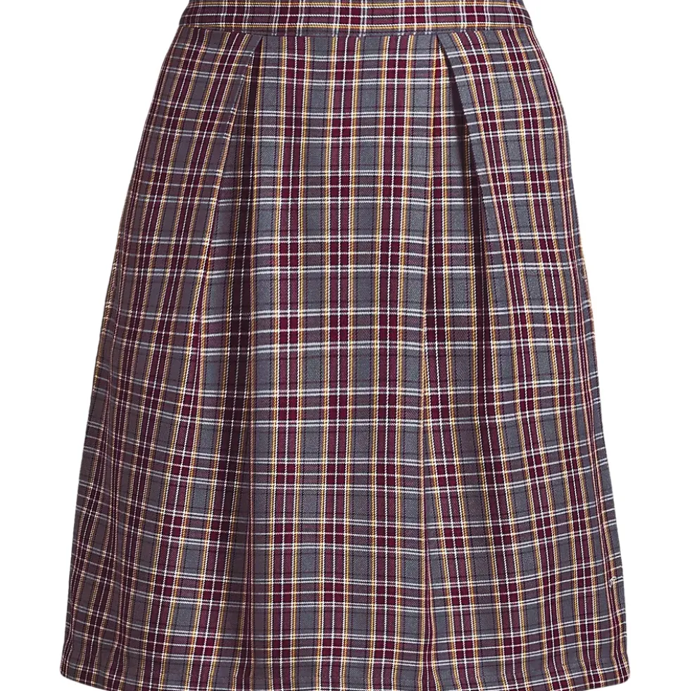 Women's Top of Knee Plaid Skort
