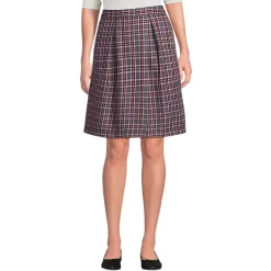 Women's Top of Knee Plaid Skort