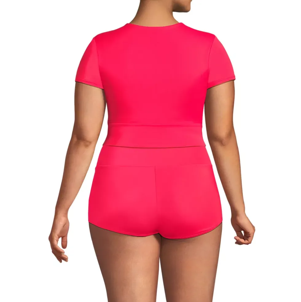 Women's Tugless Cap Sleeve Midkini Top