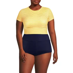 Women's Tugless Cap Sleeve Midkini Top