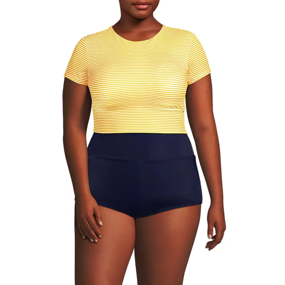 Women's Tugless Cap Sleeve Midkini Top