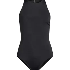 Women's Tugless High Neck Portrait Back One Piece Swimsuit