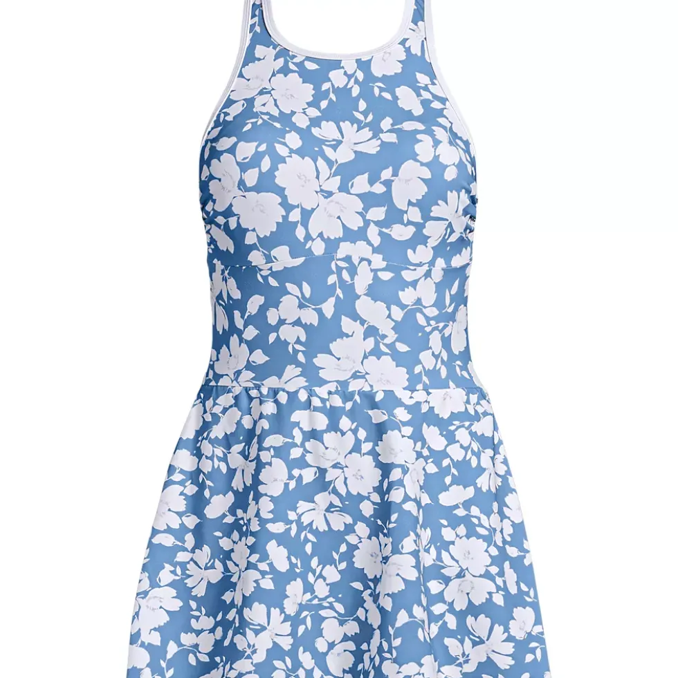 Women's Tugless High Neck Swim Dress Swimsuit